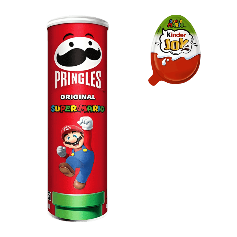 Набор Марио Комбо (Чипсы Pringles Super Mario Original + Шоколадное Яйцо Kinder Joy Super Mario) - Retromagaz