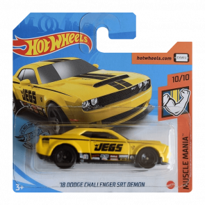 Машинка Базова Hot Wheels '18 Dodge Challenger SRT Demon Muscle Mania 1:64 GHD04 Yellow