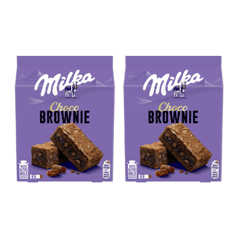 Набір Печиво 2шт Milka Choco Brownie 150g - Retromagaz