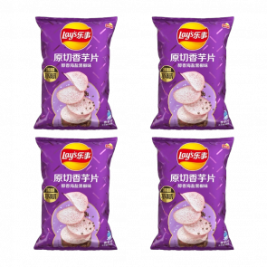 Набір Чипси 4шт Lay's Азійські Taro зі Смаком Морської Солі та Чорного Перцю 60g - Retromagaz