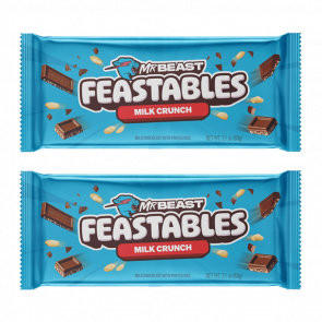 Набор Батончик 2шт MrBeast Feastables Milk Crunch King Size 60g Набор Батончик 2шт MrBeast Feastables Milk Crunch King Size 60g - Retromagaz