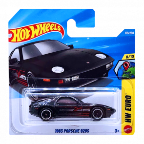 Машинка Базовая Hot Wheels Porsche 1983 Porsche 928S HW Euro 1:64 JJK15 Black - Retromagaz