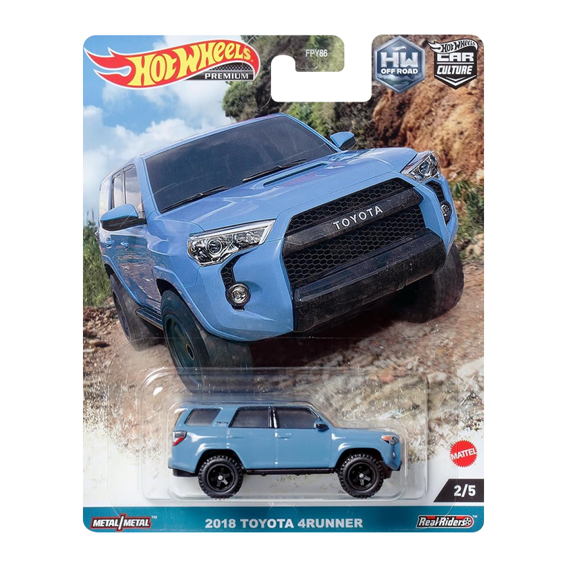 Машинка Premium Hot Wheels 2018 Toyota 4Runner Off-Road 1:64 HKC73 Blue - Retromagaz