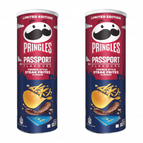 Набір Чипси 2шт Pringles 1шт Passport Flavours French Style Steak Frites 165g Набір Чипси 2шт Pringles 1шт Passport Flavours French Style Steak Frites 165g - Retromagaz
