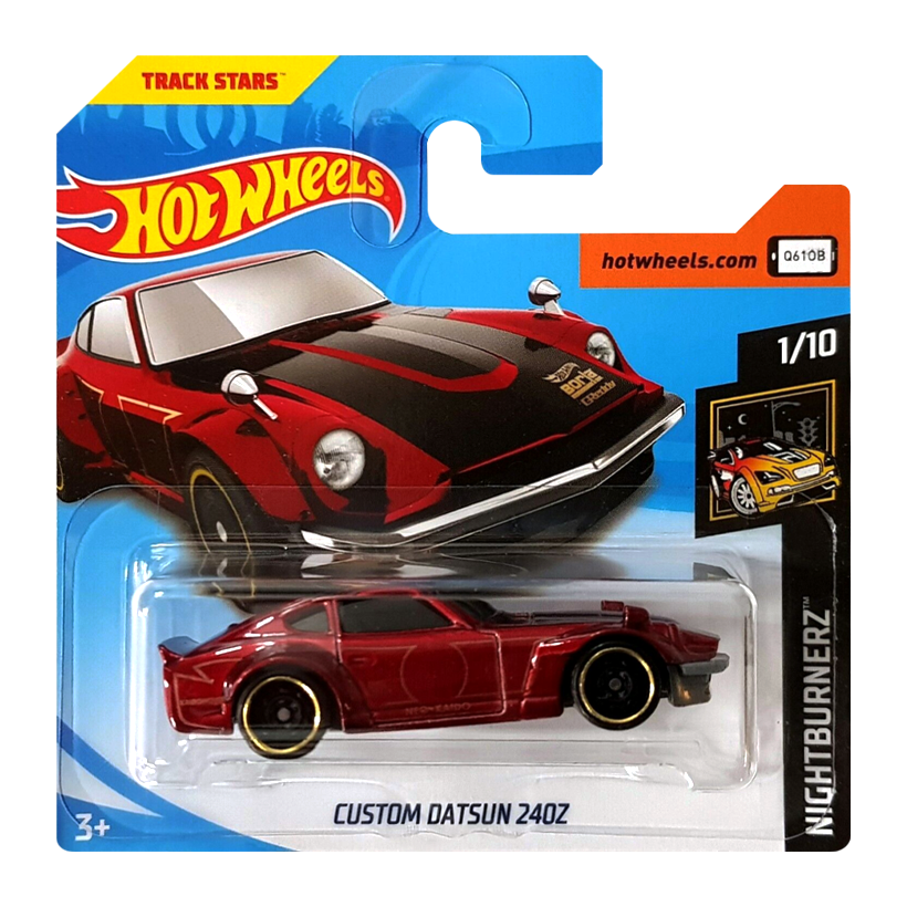 Машинка Базовая Hot Wheels Custom Datsun 240Z Nightburnerz 1:64 FJY95 Red - Retromagaz