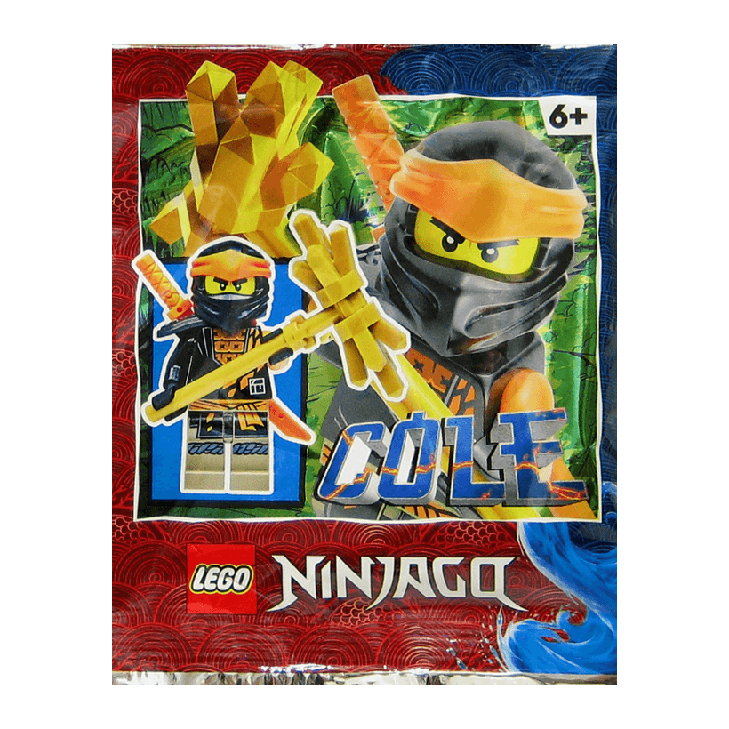 Конструктор Lego Фігурка Cole Foil Pack Shoulder Pad Foil Pack Ninjago 892290 njo0720 Новий - Retromagaz