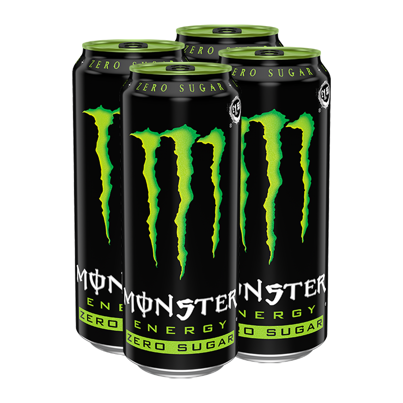 Набор Напиток Энергетический 4шт Monster Energy Classic Zero Sugar 500ml - Retromagaz
