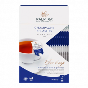 Чай Пакетированный Зеленый, Черный Palmira T-CUP BOX Брызги Шампанского 36g