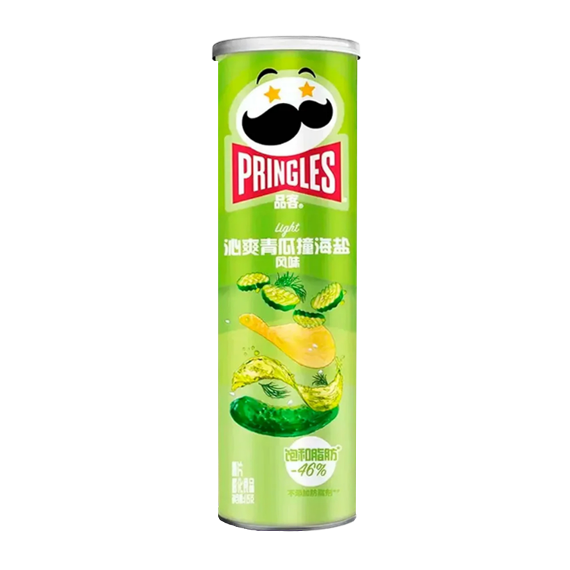 Чипсы Pringles Cucumber Sea Salt Light 115g - Retromagaz
