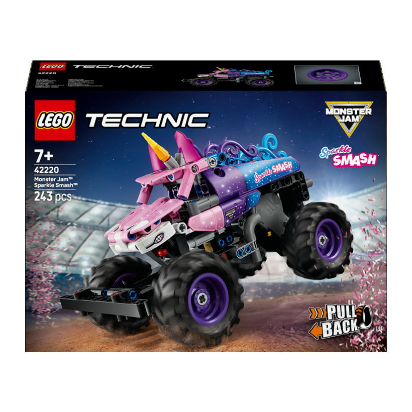 Конструктор Lego Monster Jam Sparkle Smash с Функцией «Pull-Back» Technic 42220 Новый - Retromagaz
