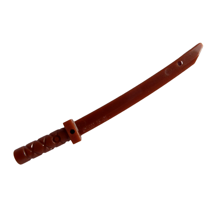 Зброя 4шт Lego Меч Shamshir Katana 21459 30173b 6197975 6331580 Reddish Brown Б/У - Retromagaz
