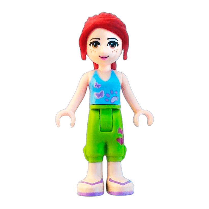 Фігурка Lego Girl Mia Lime Cropped Trousers Friends frnd016 Б/У - Retromagaz