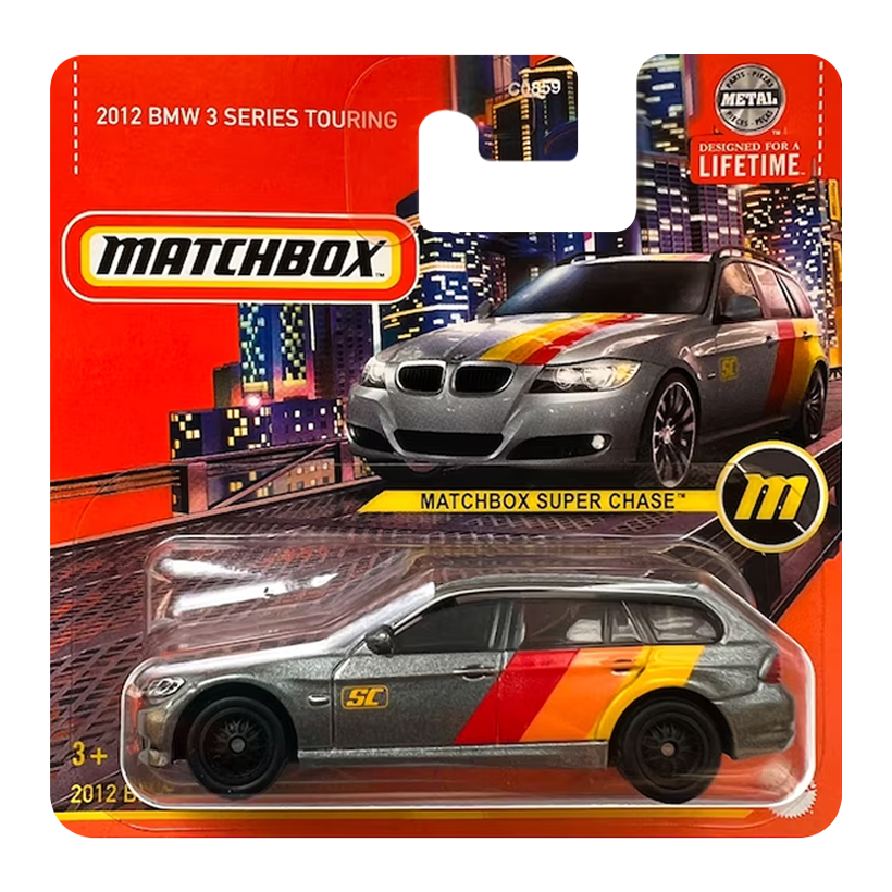Машинка Большой Город Matchbox 2012 BMW 3 Series Touring Super Chase Showroom 1:64 HVP25 Grey - Retromagaz