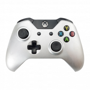 Геймпад Беспроводной Microsoft Xbox One Version 1 Silver Black Б/У Нормальный