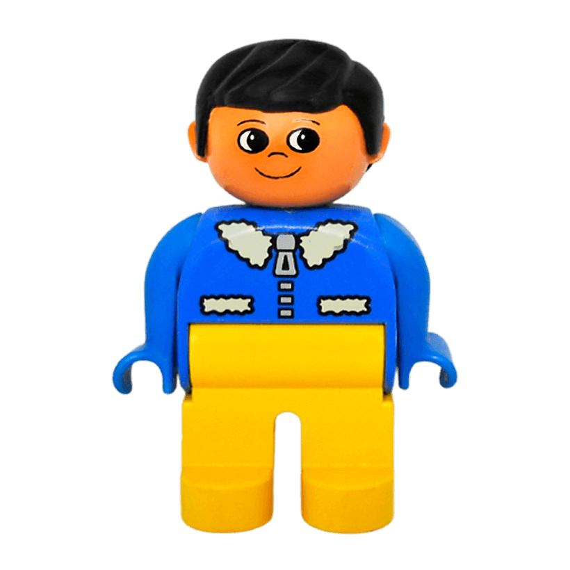 Фігурка Lego Boy Yellow Legs Blue Top Duplo 4555pb243 Б/У - Retromagaz