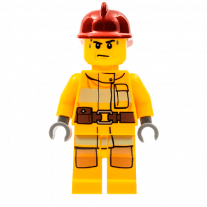 Фигурка Lego Fire 973pb1011 Bright Light Orange Fire Suit Sweat Drops City cty0279 Б/У
