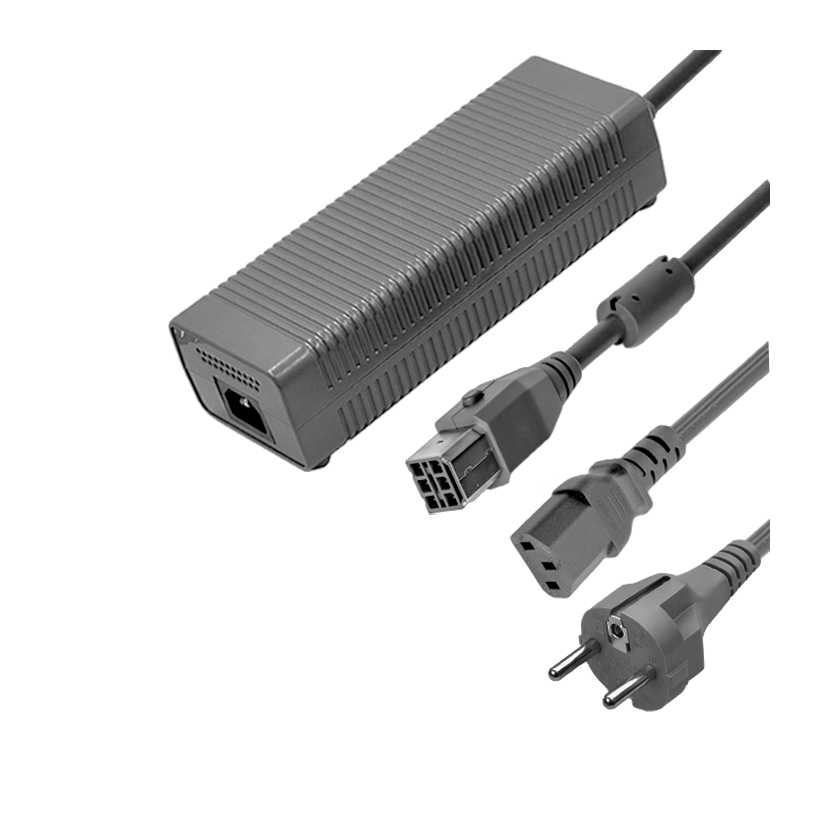 Блок Живлення Дротовий Microsoft Xbox 360 Xenon / Zepher 12V 16.5A 203W Grey 3m Б/У - Retromagaz