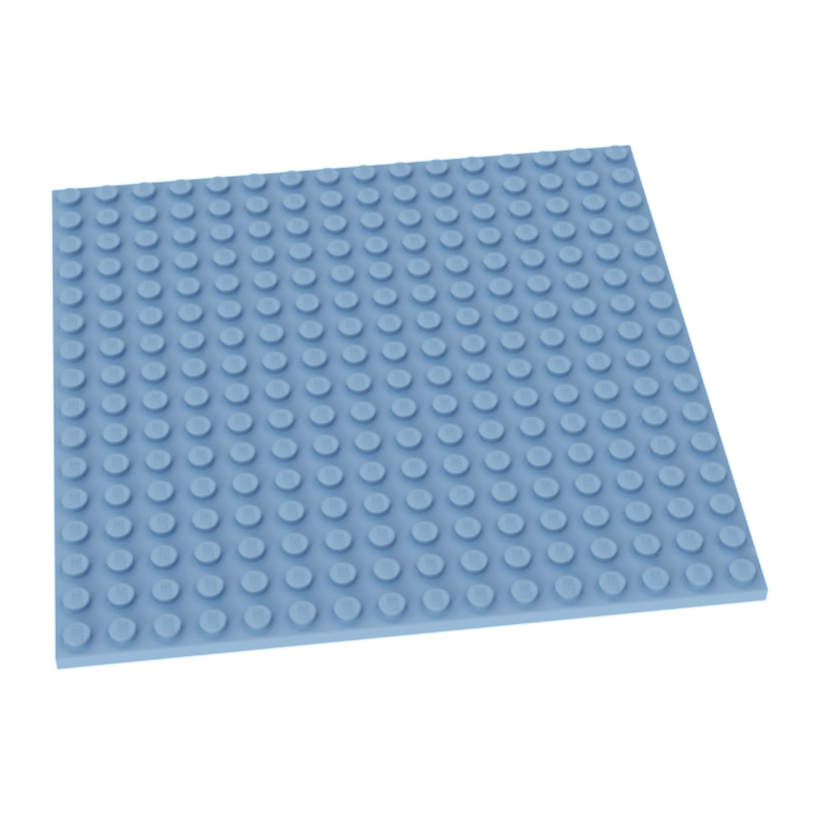 Пластина Lego Обычная 16 x 16 91405 4600613 Bright Light Blue Б/У - Retromagaz