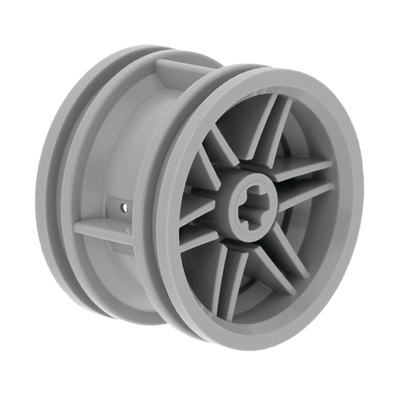 Колесо 10шт Lego Диск No Pin Holes and Reinforced Rim 30.4mm D. x 20mm 56145 4297210 Light Bluish Grey Б/У - Retromagaz