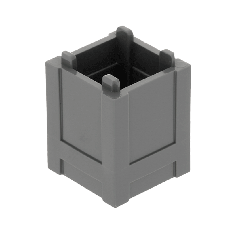 Ємність 4шт Lego Box Top Opening 2 x 2 x 2 61780 4520307 Dark Bluish Grey Б/У - Retromagaz