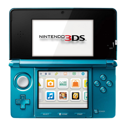 Консоль Nintendo 3DS Модифікована 32GB Aqua Blue + 10 Вбудованих Ігор Б/У - Retromagaz