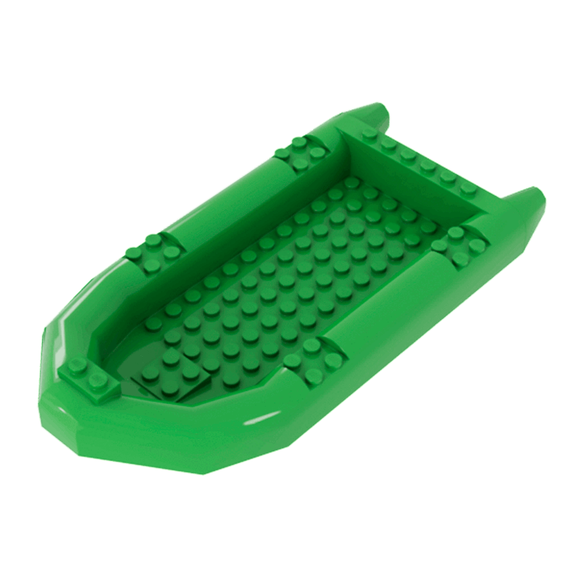 Для Судна Lego Основа Rubber Raft Large 62812 6034492 Bright Green Б/У - Retromagaz