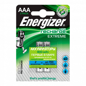 Акумулятор Energizer Pre-Ch Extreme 800 AAA 2шт Новий - Retromagaz