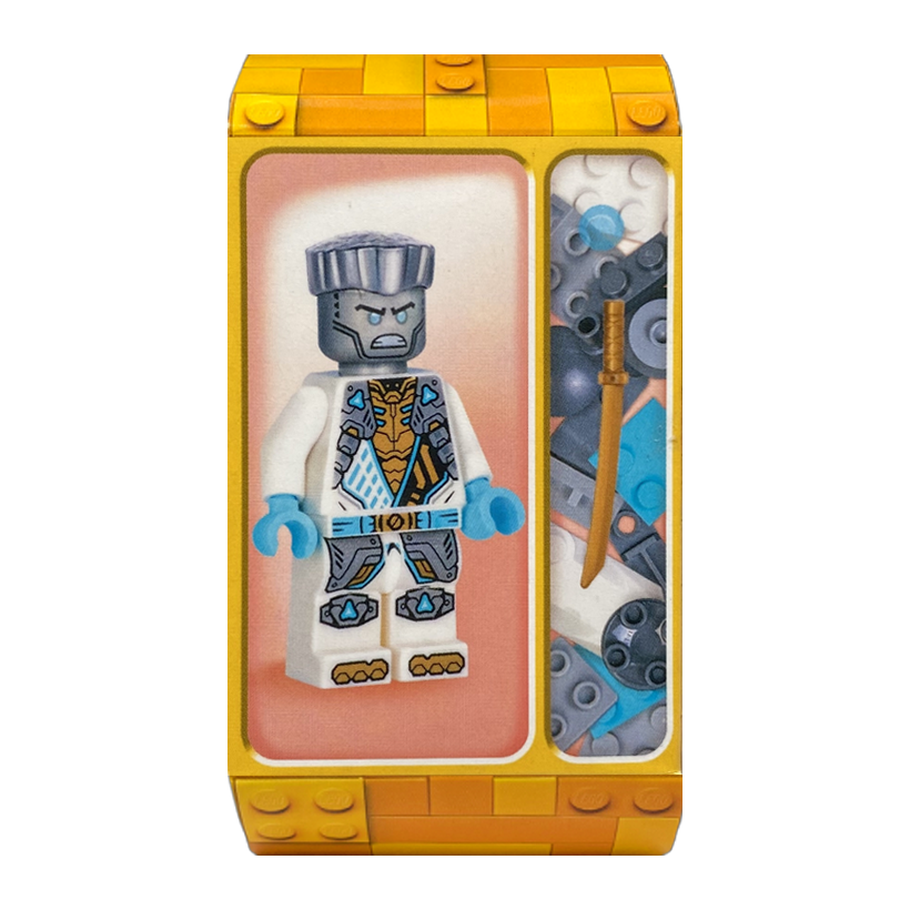 Конструктор Lego Фігурка Zane - Dragons Rising, Tunic with Shoulder Armor Paper Bag Ninjago njo0934 Новий - Retromagaz