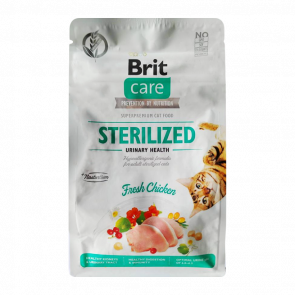 Сухий Корм Brit Care Sterilized Urinary Health Курка для Котів 2kg - Retromagaz