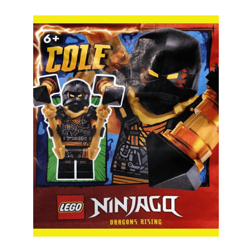 Конструктор Lego Фигурка Cole #2 Paper Bag Ninjago 892408 njo0888 Новый - Retromagaz