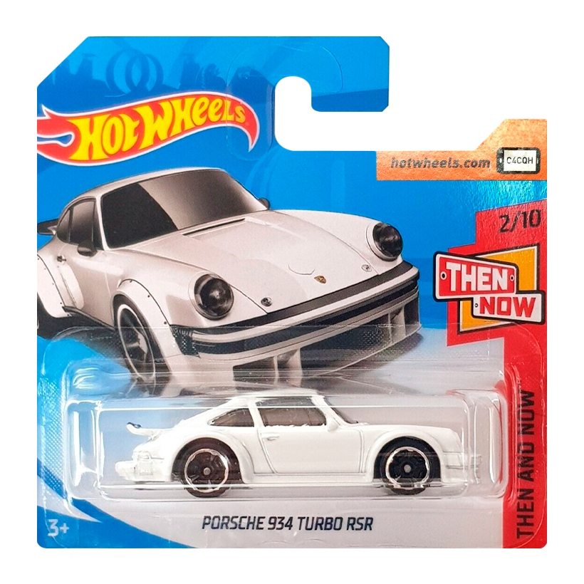 Машинка Базова Hot Wheels Porsche Porsche 934 Turbo RSR Then and Now 1:64 FJX89 White - Retromagaz
