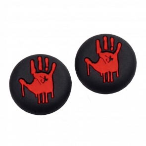 Накладки на Стики 2шт RMC Blood Hand PlayStation 5 4 3 2 1 Xbox Series One 360 Switch 2 Black Red - Retromagaz
