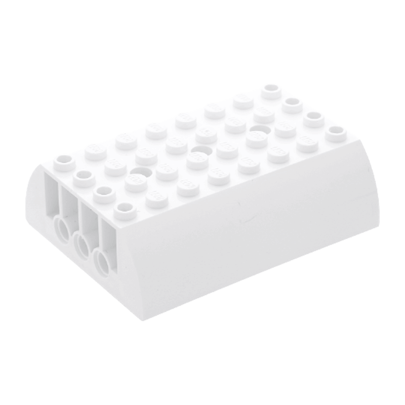Скіс Lego Заокруглена Double 6 x 8 x 2 45411 56204 4195061 6021716 6247197 White Б/У - Retromagaz