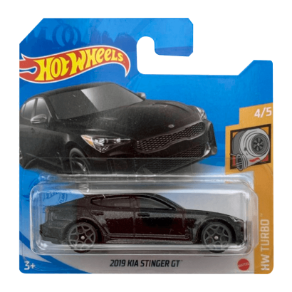 Машинка Базова Hot Wheels 2019 KIA Stinger GT Turbo 1:64 GTC00 Black - Retromagaz