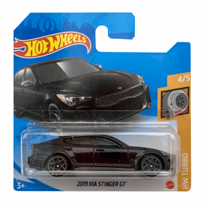 Машинка Базовая Hot Wheels 2019 KIA Stinger GT Turbo 1:64 GTC00 Black - Retromagaz