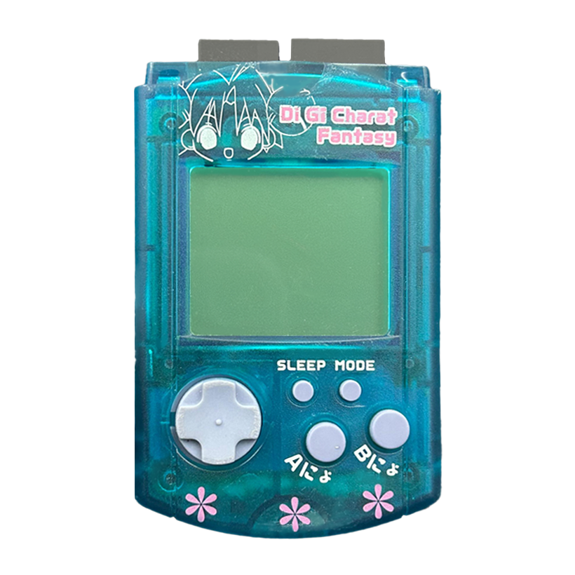 Карта Пам'яті Sega Dreamcast HKT-7000 Visual Memory VMU Di Gi Charat Fantasy Trans-Blue Б/У - Retromagaz
