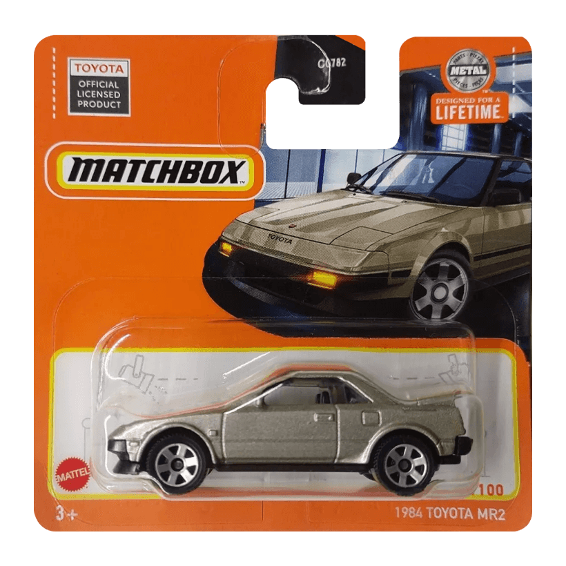 Машинка Велике Місто Matchbox 1984 Toyota MR2 Road Trip 1:64 HVP17 Grey - Retromagaz