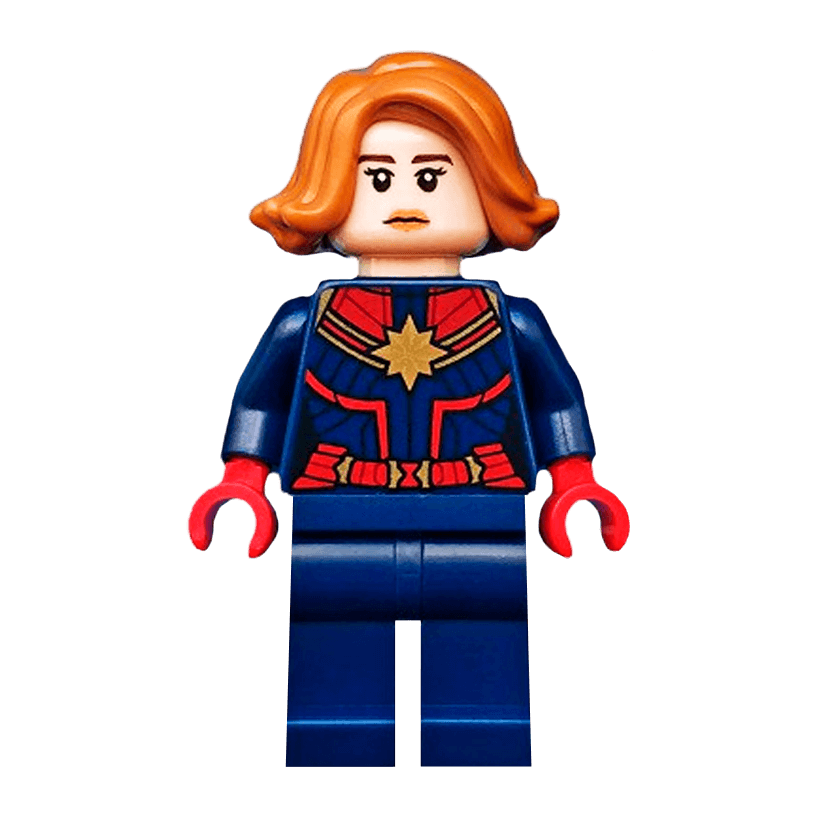 Фигурка Lego Marvel Captain Marvel Carol Danvers Medium Nougat Hair Super Heroes sh0555 Б/У - Retromagaz