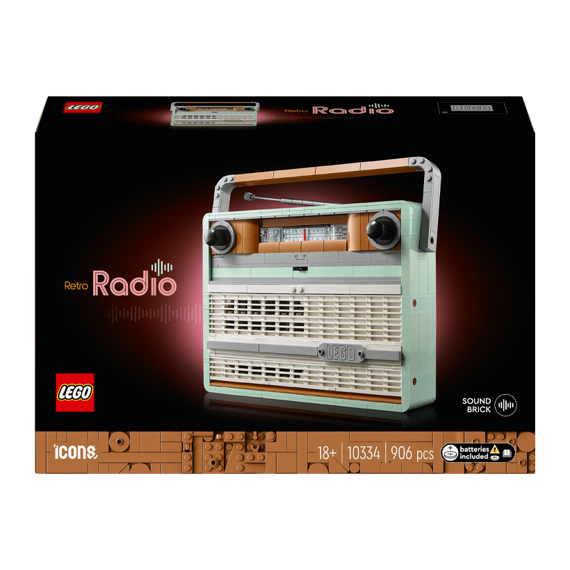 Конструктор Lego Ретро Hадіоприймач Radio Icons 10334 Новий - Retromagaz