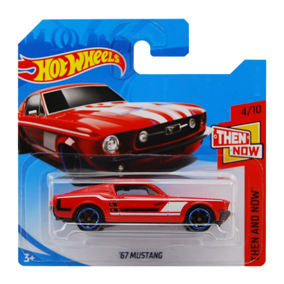 Машинка Базова Hot Wheels '67 Mustang Then and Now 1:64 FJX91 Red - Retromagaz