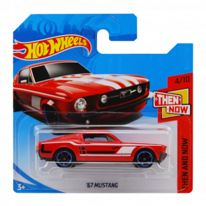Машинка Базова Hot Wheels '67 Mustang Then and Now 1:64 FJX91 Red