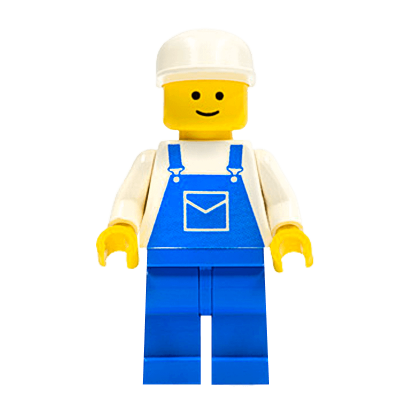 Фигурка Lego 973pb0201 Overalls Blue with Pocket City People ovr011 Б/У - Retromagaz
