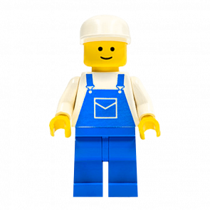 Фигурка Lego 973pb0201 Overalls Blue with Pocket City People ovr011 Б/У