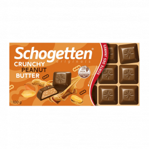 Шоколад Молочний Schogetten Crunchy Peanut Butter 100g 4000415778705 - Retromagaz