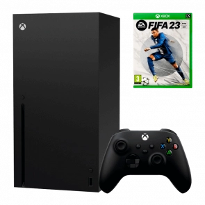 Набір Консоль Microsoft Xbox Series X 1TB (889842640809) Black Новий + Гра FIFA 23 Російська Озвучка