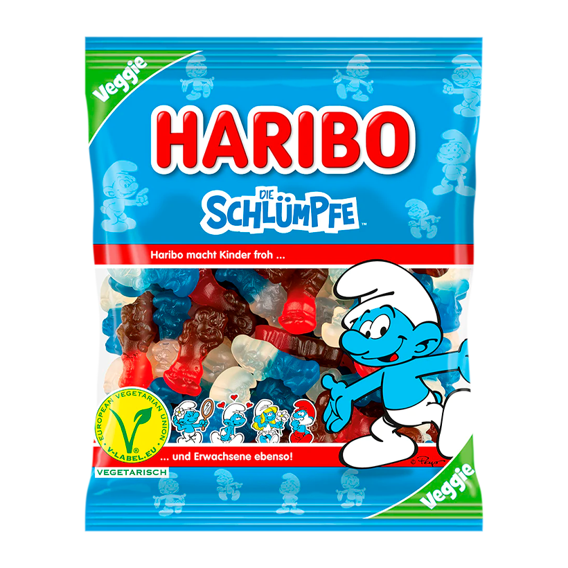 Цукерки Жувальні Haribo Smurfs 175g - Retromagaz