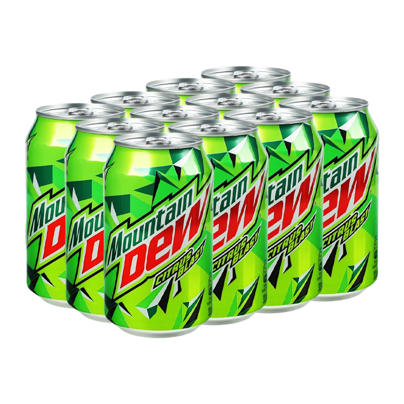 Набор Напиток 12шт Mountain Dew Citrus Blast 330ml - Retromagaz