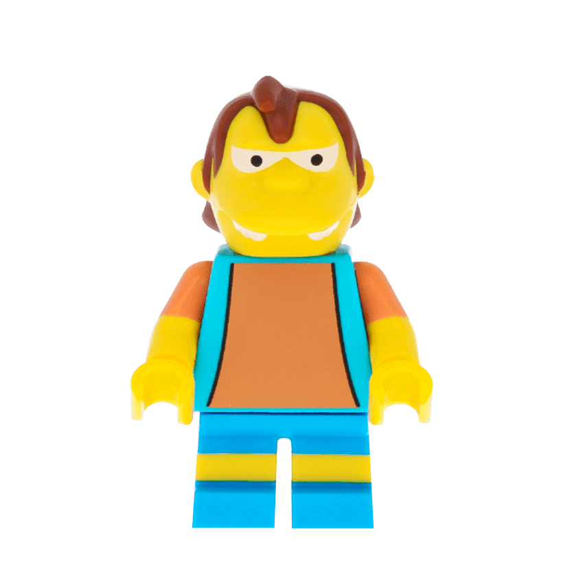 Фігурка Lego The Simpsons Nelson Muntz Cartoons sim018 Б/У - Retromagaz