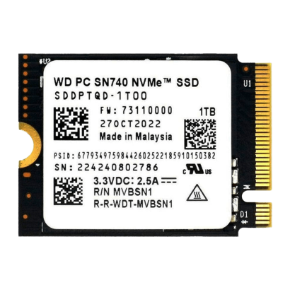 SSD Накопичувач Western Digital SN740 Steam Deck 1TB - Retromagaz