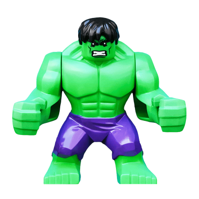 Фігурка Lego Hulk with Black Hair and Dark Purple Pants Super Heroes Marvel sh095 1 Б/У - Retromagaz